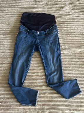 Abercrombie & Fitch Blue Maternity Jean jeggings